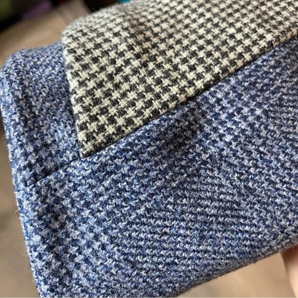 Tailored Blue Grey Formal Tweed Vest or Waistcoat - Picture 8 of 17